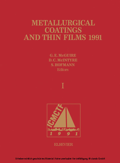 Metallurgical Coatings and Thin Films 1991 main product photo