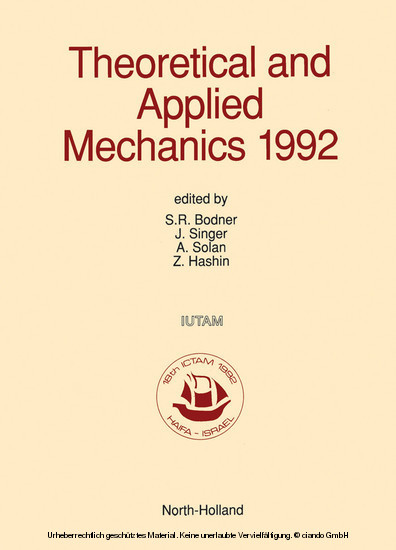 Theoretical and Applied Mechanics 1992 main product photo