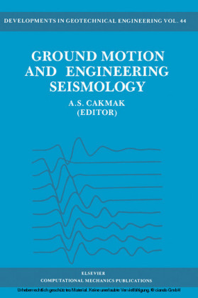 Ground Motion and Engineering Seismology