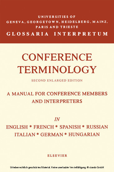 Conference Terminology main product photo