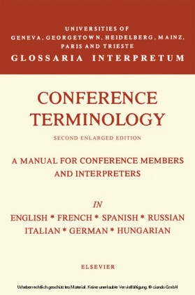 Conference Terminology