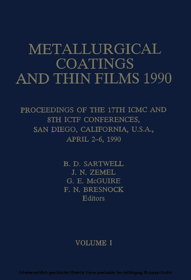 Metallurgical Coatings and Thin Films 1990 main product photo