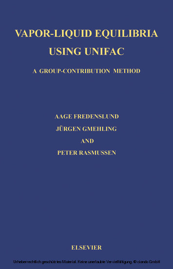 Vapor-Liquid Equilibria Using Unifac main product photo