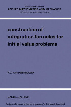 Construction Of Integration Formulas For Initial Value Problems