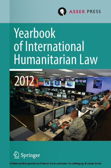 Yearbook of International Humanitarian Law Volume 15, 2012 main product photo