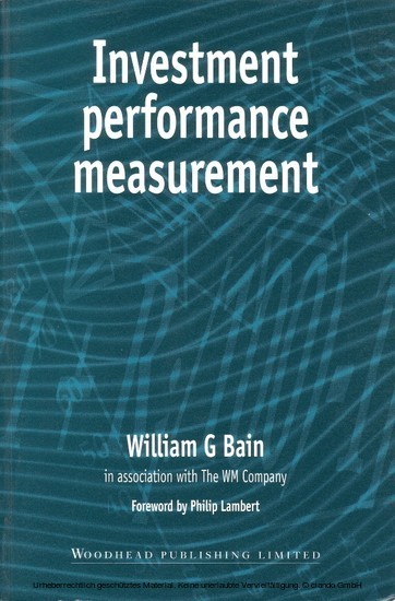 Investment Performance Measurement main product photo