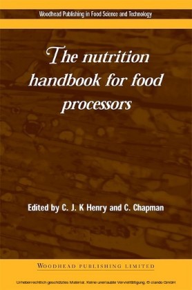 The Nutrition Handbook for Food Processors