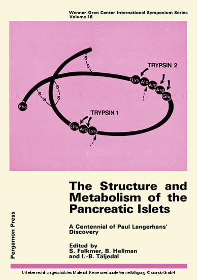 The Structure and Metabolism of the Pancreatic Islets main product photo