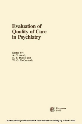 Evaluation of Quality of Care in Psychiatry