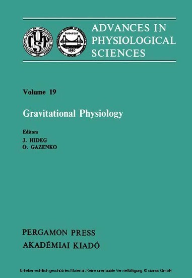 Gravitational Physiology main product photo