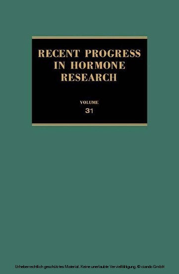 Recent Progress in Hormone Research main product photo