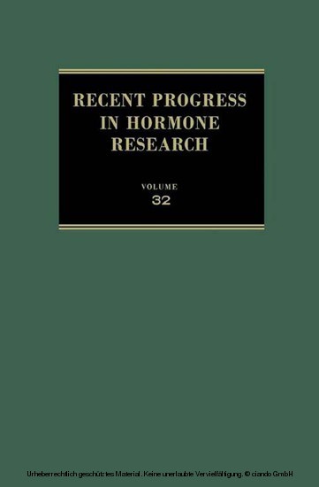 Recent Progress in Hormone Research main product photo
