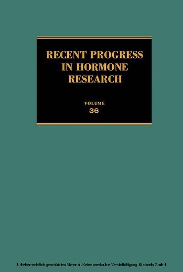 Recent Progress in Hormone Research main product photo