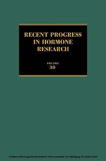 Recent Progress in Hormone Research main product photo