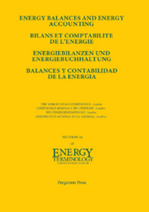 Energy Balances and Energy Accounting