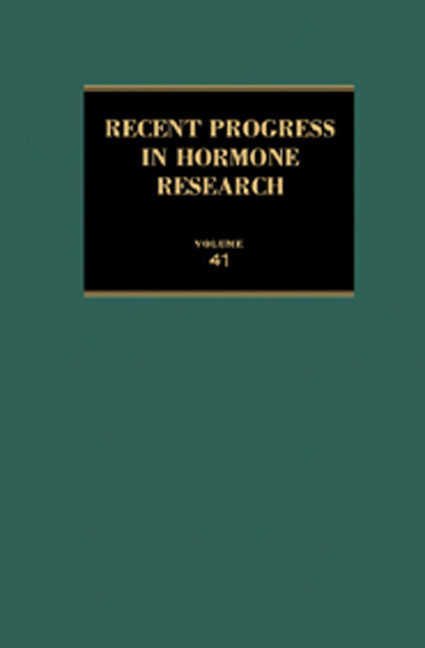 Recent Progress in Hormone Research main product photo