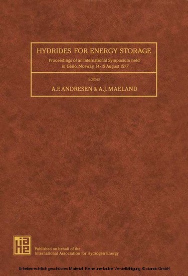Hydrides for Energy Storage main product photo