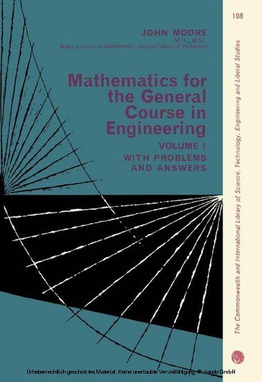 Mathematics for the General Course in Engineering main product photo
