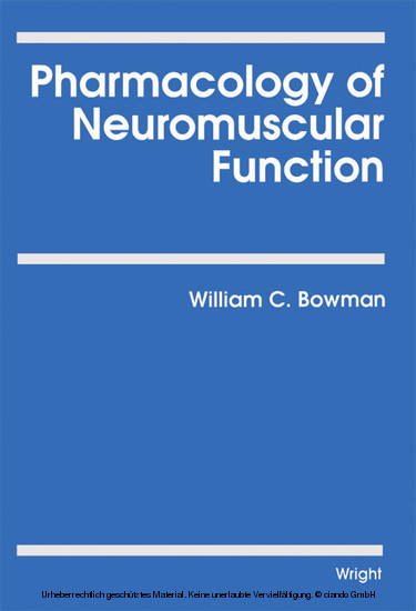 Pharmacology of Neuromuscular Function main product photo