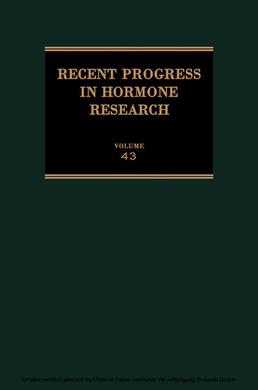 Recent Progress in Hormone Research main product photo