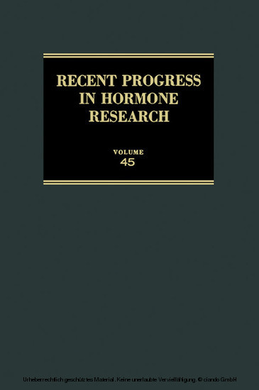 Recent Progress in Hormone Research main product photo