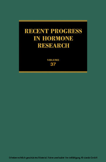 Recent Progress in Hormone Research main product photo