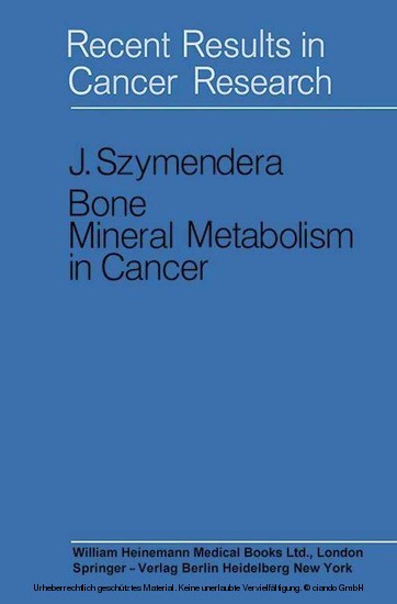 Bone Mineral Metabolism in Cancer main product photo