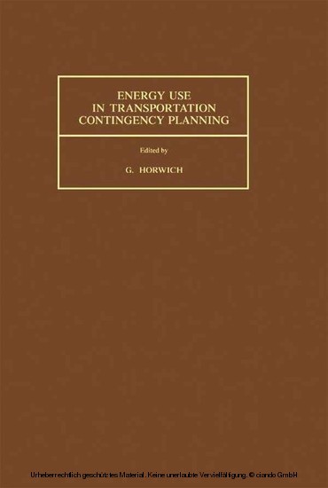 Energy Use in Transportation Contingency Planning main product photo