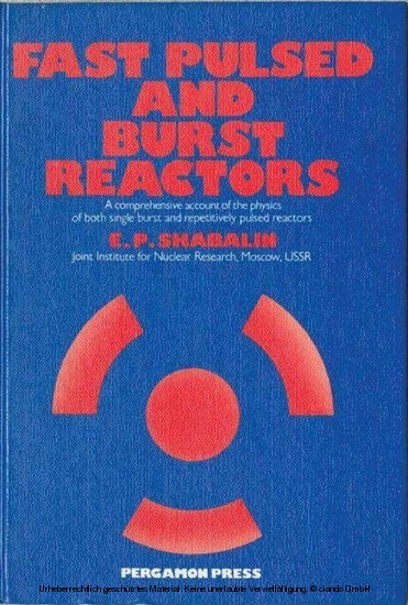 Fast Pulsed and Burst Reactors main product photo
