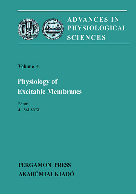 Physiology of Excitable Membranes main product photo