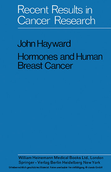Hormones and Human Breast Cancer main product photo