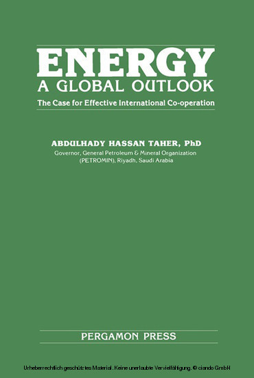 Energy: A Global Outlook main product photo
