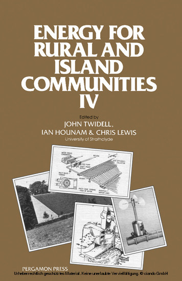 Energy for Rural and Island Communities main product photo