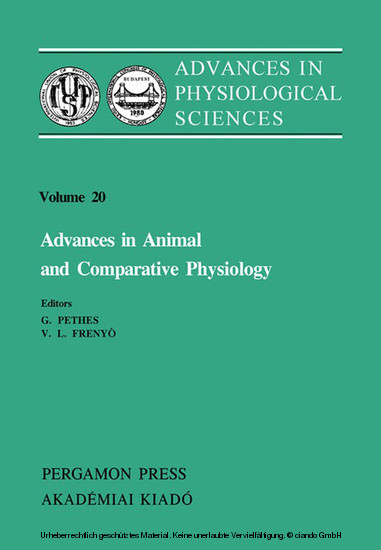 Advances in Animal and Comparative Physiology main product photo