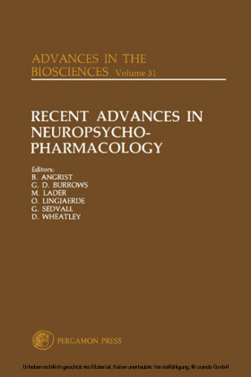 Recent Advances in Neuropsycho-Pharmacology