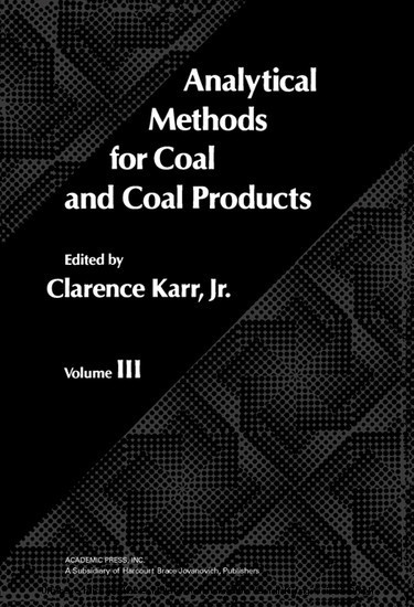 Analytical Methods for Coal and Coal Products main product photo