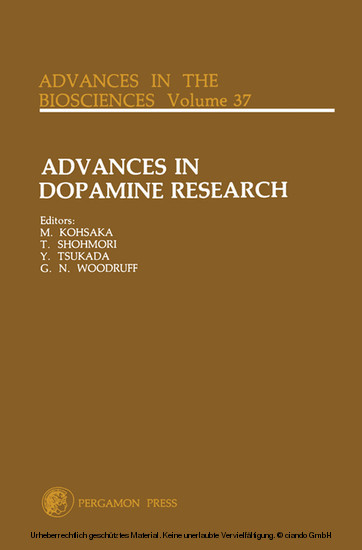 Advances in Dopamine Research main product photo
