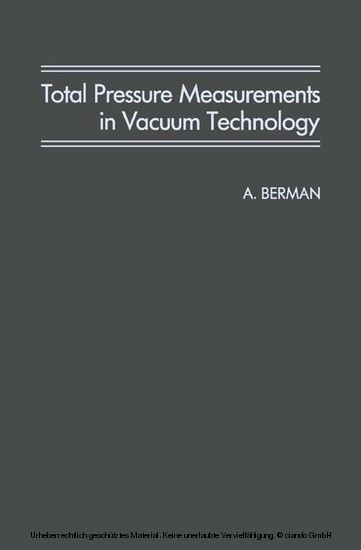 Total Pressure Measurements in Vacuum Technology main product photo