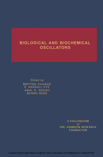 Biological and Biochemical Oscillators main product photo