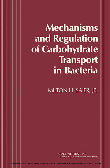 Mechanisms and Regulation of Carbohydrate Transport in Bacteria main product photo
