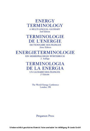 Energy Terminology