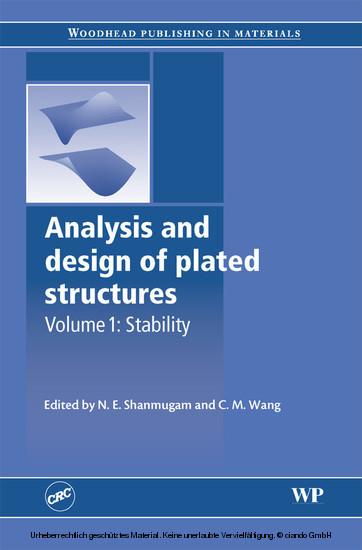 Analysis and Design of Plated Structures main product photo