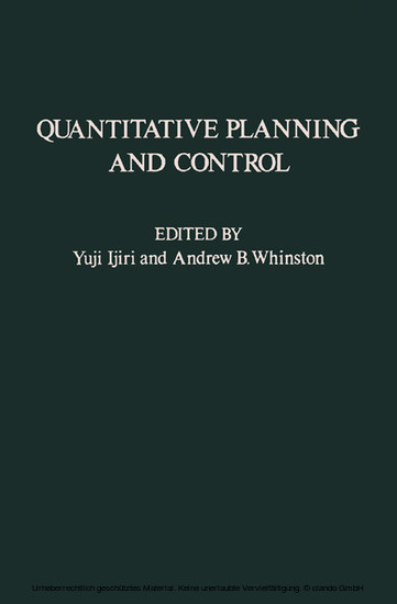 Quantitative Planning and Control main product photo