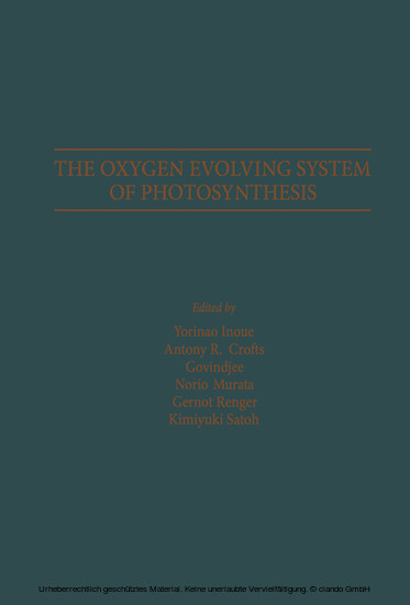 The Oxygen Evolving System of Photosynthesis main product photo