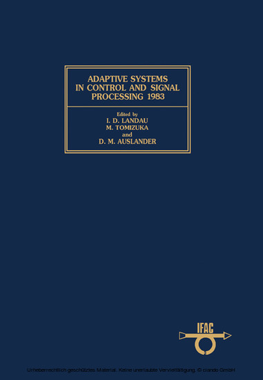 Adaptive Systems in Control and Signal Processing 1983 main product photo