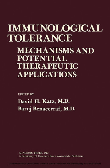 Immunological Tolerance main product photo