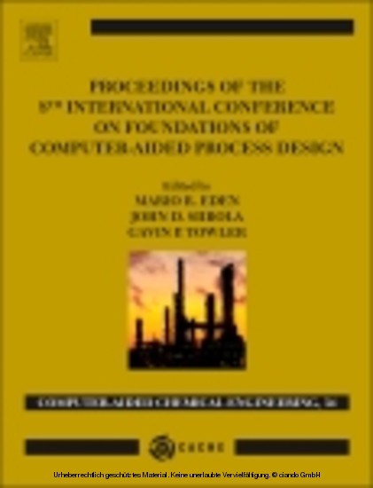Proceedings of the 8th International Conference on Foundations of Computer-Aided Process Design main product photo