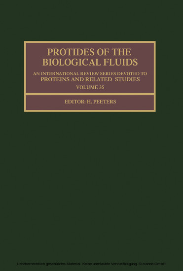 Protides of the Biological Fluids main product photo