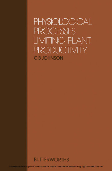 Physiological Processes Limiting Plant Productivity main product photo
