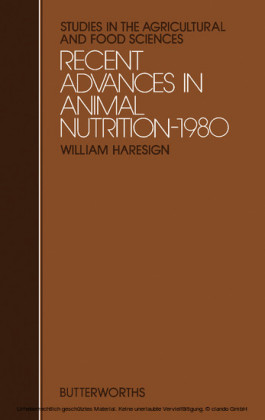 Recent Advances in Animal Nutrition - 1980